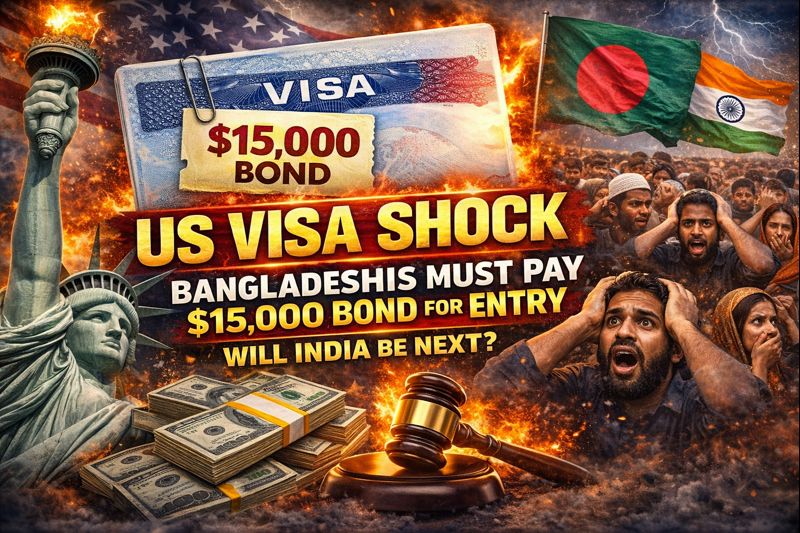US Visa Bombshell: Bangladeshis Hit with $15,000 Bond – Is India Next in Line?