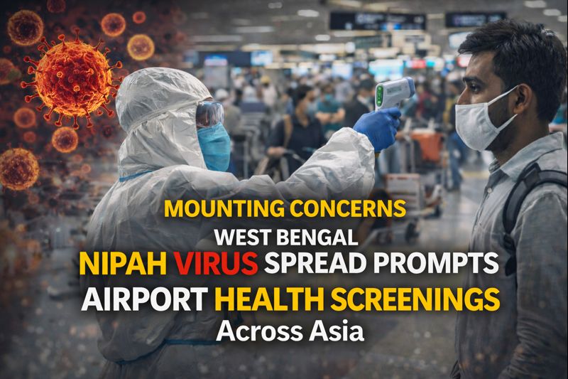Nipah Virus Cases in West Bengal Trigger Airport Health Screenings Across Asia