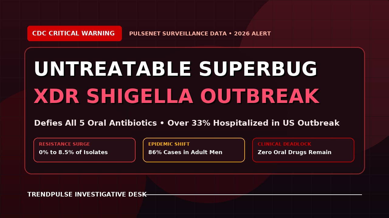 CDC Sounds Alarm Over Extensively Drug-Resistant Shigella Superbug: Sexually Transmitted Gastrointestinal Infection Leaves Hospitals Out of Oral Antibiotics